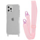Чохол WAVE Clear Case with Strap iPhone 12/12 Pro pink sand 2001001941680