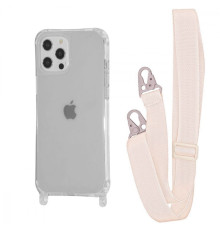 Чохол WAVE Clear Case with Strap iPhone 12/12 Pro transparent