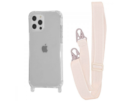 Чохол WAVE Clear Case with Strap iPhone 12/12 Pro transparent