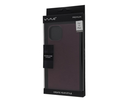 Чохол WAVE Premium Woven Case with Magnetic Ring iPhone 15 Plus black 2001001749019