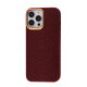 Чохол Kajsa Snake Pattern iPhone 13 Pro Max burgundy