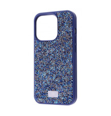 Чохол Bling World Rock Diamond (TPU) iPhone 14 Pro Max blue titanium