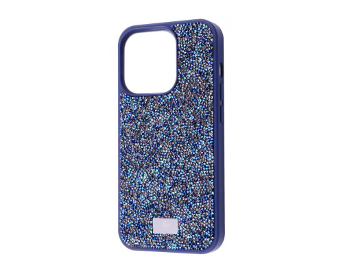 Чохол Bling World Rock Diamond (TPU) iPhone 14 Pro Max blue titanium
