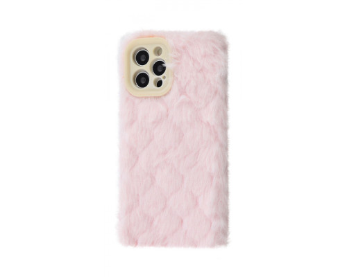Чохол Fluffy Love Case iPhone 12 Pro pink