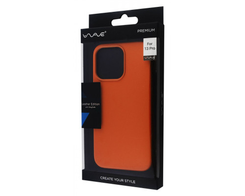 Чохол WAVE Premium Leather Edition Case with Magnetic Ring iPhone 13 Pro sequoia green