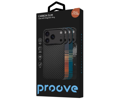 Чохол Proove Carbon Slim with Magnetic Ring iPhone 17 Pro Max/18 Pro Max light blue 2003000354768 6901144302576