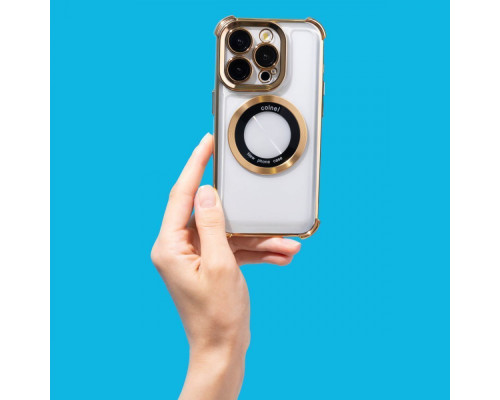 Чохол Glossy Case with Magnetic Ring iPhone 12 Pro gold