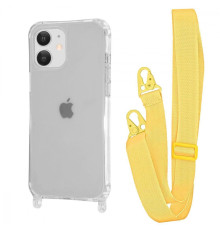 Чохол WAVE Clear Case with Strap iPhone 11 yellow 2001001941628