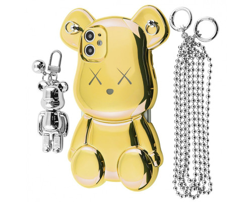 Чохол Teddy Bear Case with Strap iPhone 11 gold 2001001958152