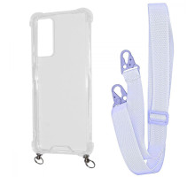 Чохол WAVE Clear Case with Strap Xiaomi Redmi Note 11 Pro/Redmi Note 12 Pro 4G light purple 2001001905767