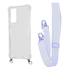 Чохол WAVE Clear Case with Strap Xiaomi Redmi Note 11 Pro/Redmi Note 12 Pro 4G light purple 2001001905767