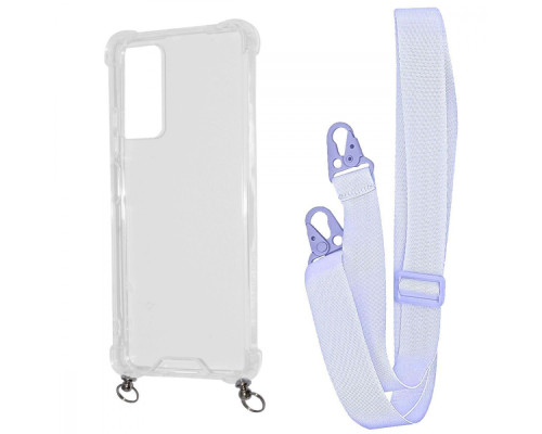 Чохол WAVE Clear Case with Strap Xiaomi Redmi Note 11 Pro/Redmi Note 12 Pro 4G light purple 2001001905767