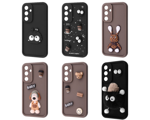 Чохол Pretty Things Case Samsung Galaxy A25 brown/fluffy white