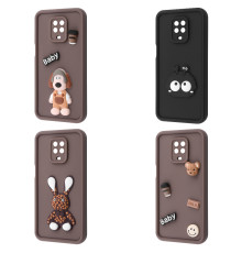 Чохол Pretty Things Case Xiaomi Redmi Note 9S/Note 9 Pro brown/fluffy white