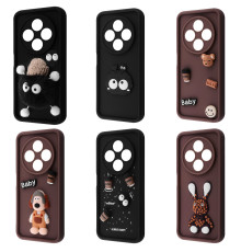 Чохол Pretty Things Case Xiaomi Redmi 14C 4G/Poco C75 4G/Redmi A4 brown/fluffy white