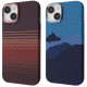 Чохол WAVE Gleam Case with Magnetic Ring iPhone 14 blue stripes 2003000253016