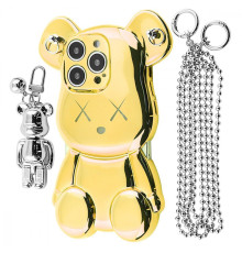 Чохол Teddy Bear Case with Strap iPhone 15 Pro gold 2001001958459