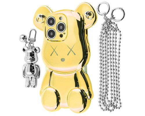 Чохол Teddy Bear Case with Strap iPhone 15 Pro gold 2001001958459