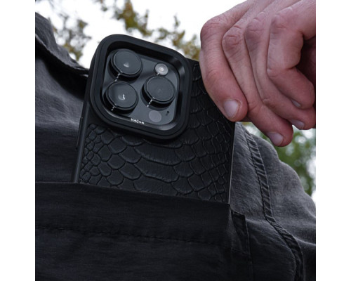 Чохол Kajsa Snake Pattern iPhone 15 Pro Max black 2001001564513