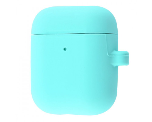 Чохол Silicone Case Slim with Carbine for AirPods 2 turquoise