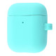 Чохол Silicone Case Slim with Carbine for AirPods 2 turquoise