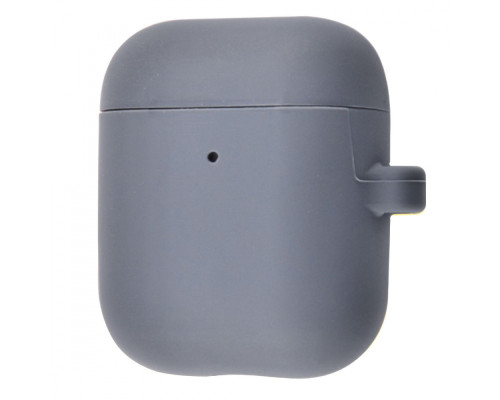 Чохол Silicone Case Slim with Carbine for AirPods 2 gray