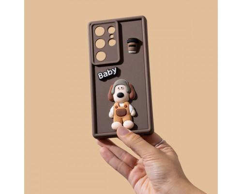 Чохол Pretty Things Case Xiaomi Redmi Note 14 Pro 4G brown/fluffy white 2003000228199