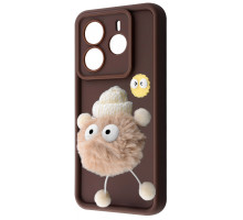 Чохол Pretty Things Case Xiaomi Redmi Note 14 Pro 4G brown/fluffy white 2003000228199