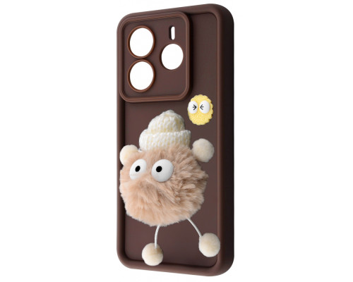 Чохол Pretty Things Case Xiaomi Redmi Note 14 Pro 4G brown/fluffy white 2003000228199