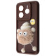 Чохол Pretty Things Case Xiaomi Redmi Note 14 Pro 4G brown/fluffy white 2003000228199