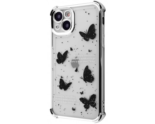 Чохол WAVE Winkie iPhone 15 silver/butterfly 2003000252231