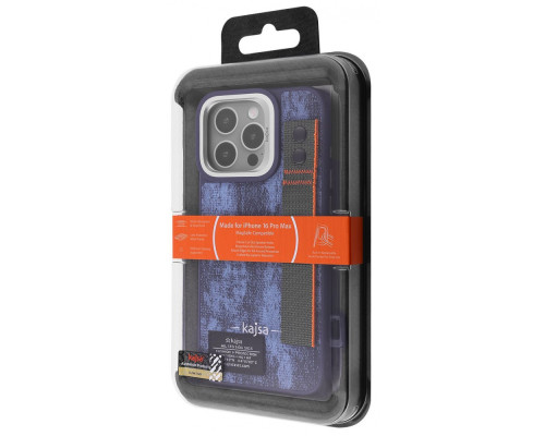 Чохол Kajsa Outdoor Collection Tie Dye with Magnetic Ring iPhone 16 Pro Max gray 2003000171099