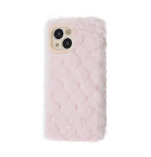 Чохол Fluffy Love Case iPhone 14 pink