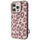 Чохол Kajsa Leopard Pattern with Magnetic Ring iPhone 16 Pro desert titanium 2003000276053