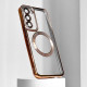 Чохол WAVE Metal Color Case with Magnetic Ring Samsung Galaxy S23 silver