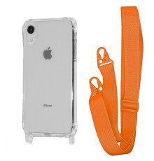 Чохол WAVE Clear Case with Strap iPhone Xr orange 2001001941512