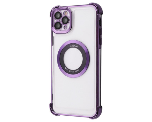 Чохол Glossy Case with Magnetic Ring iPhone 12 Pro Max purple