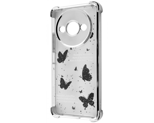 Чохол WAVE Winkie Xiaomi Redmi A3 silver/butterfly 2003000259919