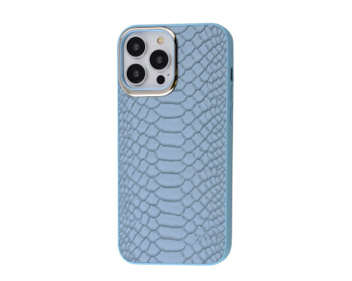 Чохол Kajsa Snake Pattern iPhone 13 Pro Max sierra blue