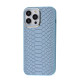 Чохол Kajsa Snake Pattern iPhone 13 Pro Max sierra blue