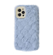 Чохол Fluffy Love Case iPhone 12 Pro Max blue
