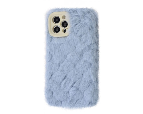 Чохол Fluffy Love Case iPhone 12 Pro Max blue