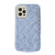 Чохол Fluffy Love Case iPhone 12 Pro Max blue