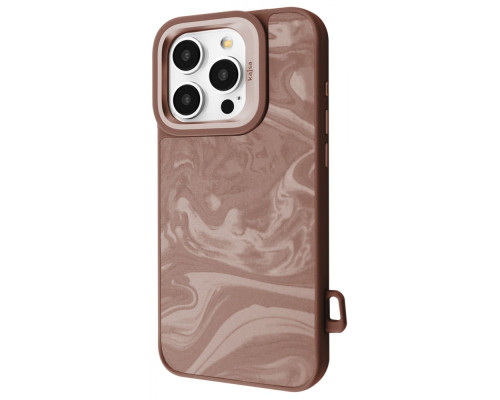 Чохол Kajsa Fluid Art with Magnetic Ring iPhone 16 Pro desert titanium 2003000275957