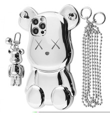Чохол Teddy Bear Case with Strap iPhone 12 Pro silver 2001001958237