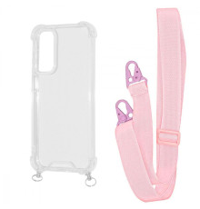 Чохол WAVE Clear Case with Strap Samsung Galaxy A15 4G/5G pink sand 2001001905309