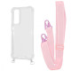 Чохол WAVE Clear Case with Strap Samsung Galaxy A15 4G/5G pink sand 2001001905309