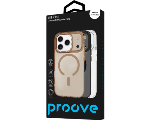 Чохол Proove VS1 Case with Magnetic Ring iPhone 17 Pro Max gold 2003000256239 6901146957774