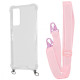 Чохол WAVE Clear Case with Strap Xiaomi Redmi Note 11 Pro/Redmi Note 12 Pro 4G pink sand