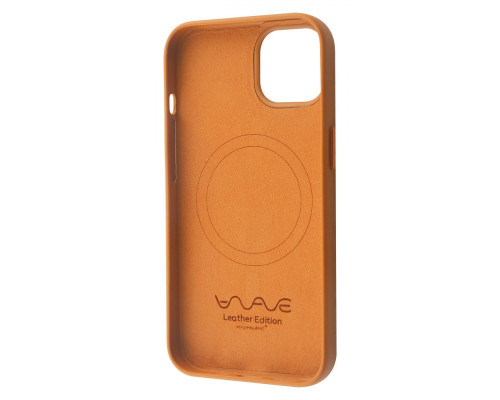 Чохол WAVE Premium Leather Edition Case with Magnetic Ring iPhone 13 orange 2001001013325